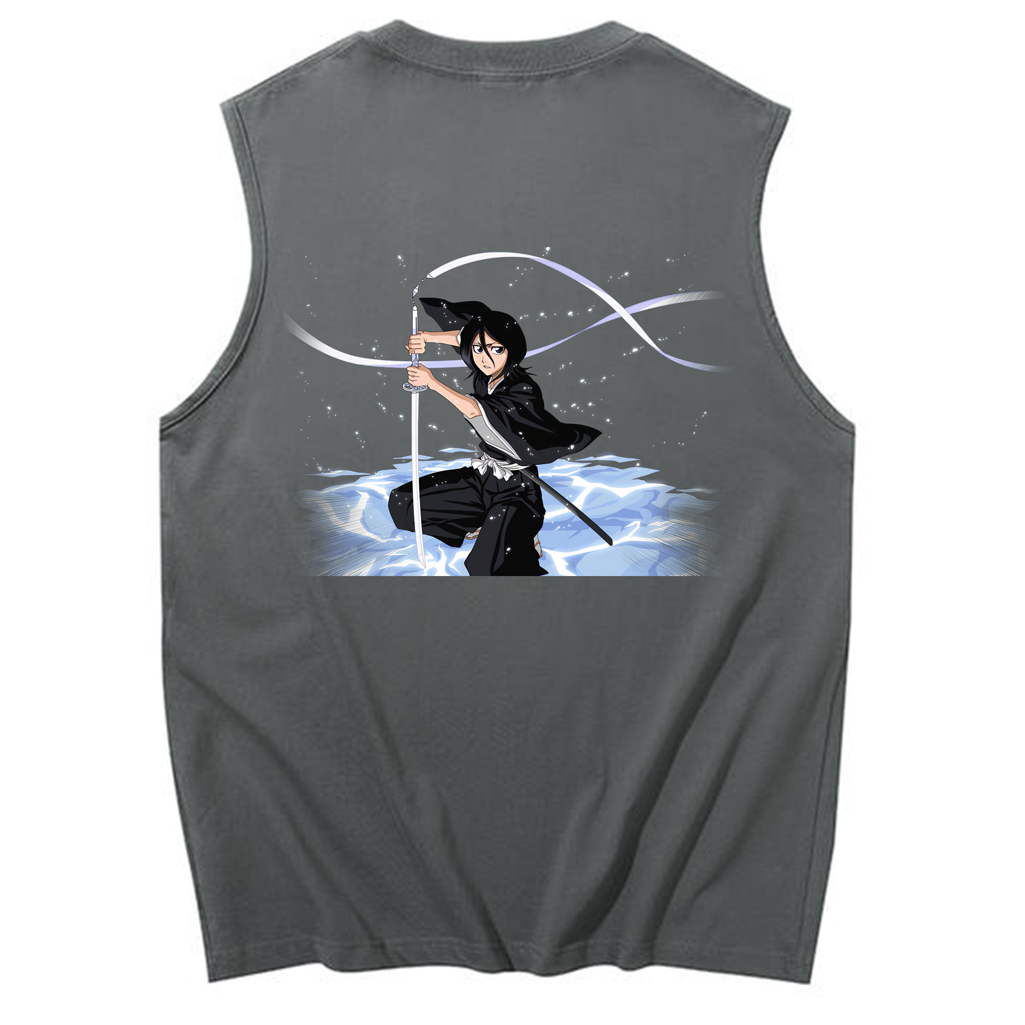 （画像用） ブリーチ 朽木ルキア BLEACH Kuchiki Rukia コットン100％タンクトップ（背面プリント）